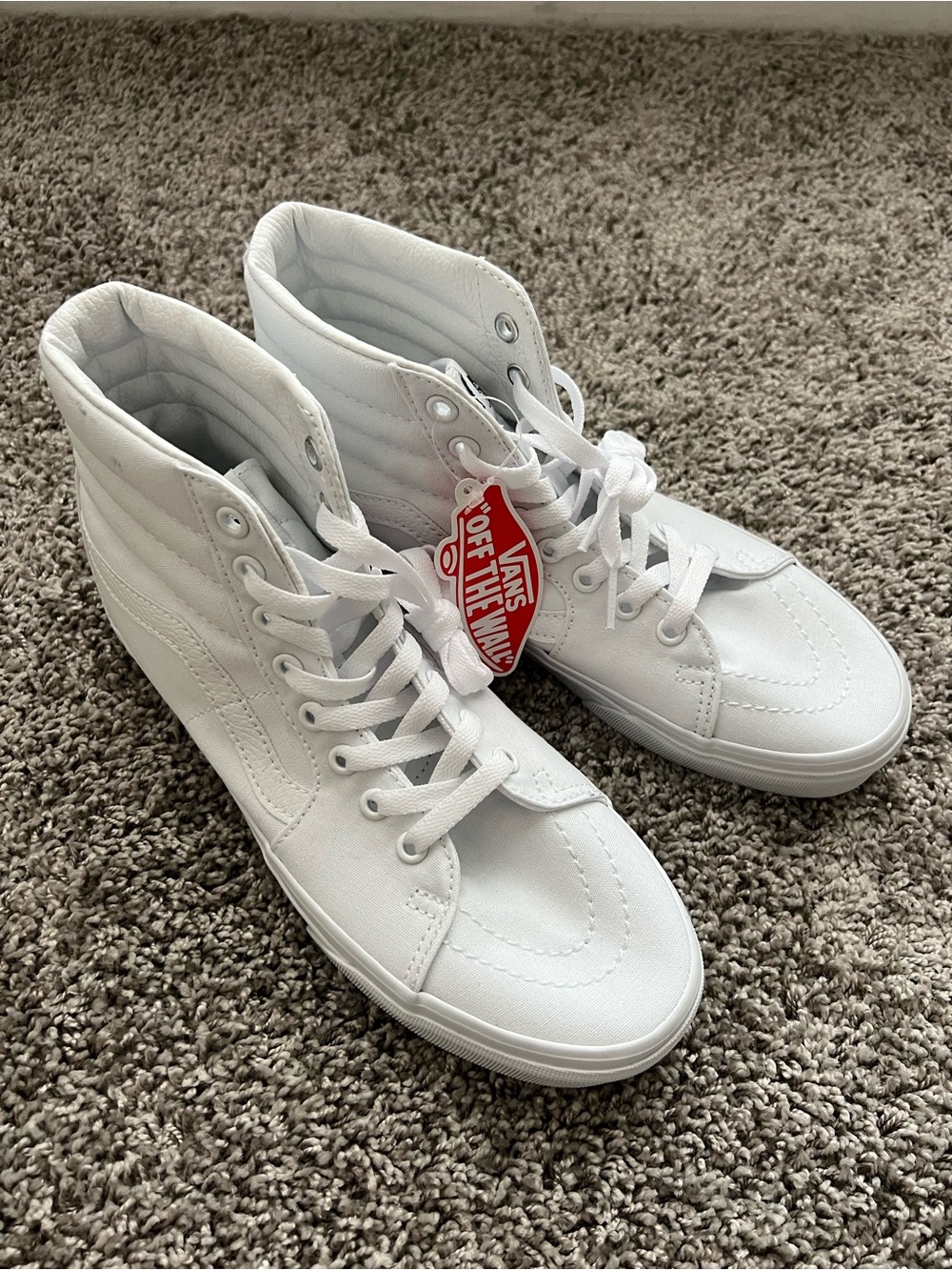 Vans White High-Top Sneakers